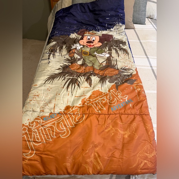Disney Other - Mickey’s Jungle Trek Adventure, Kids Sleeping Bag, Zipper Fully Functional